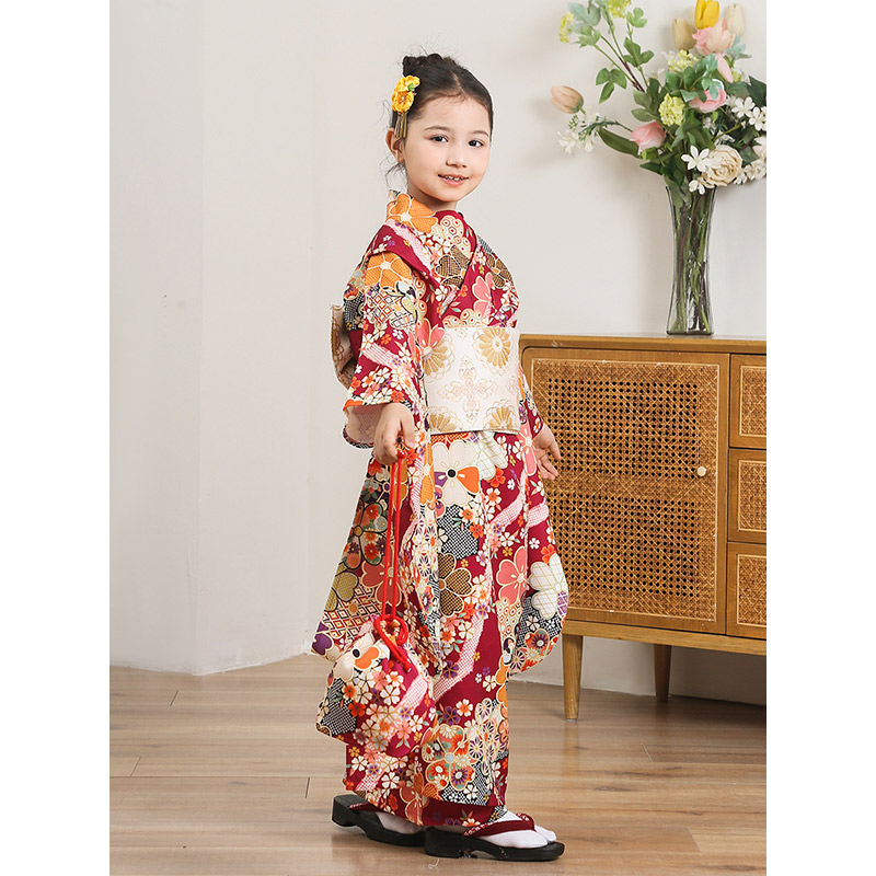 七五三 着物 753 女の子 着物セット 子ども用着物 着物ドレス 写真撮影