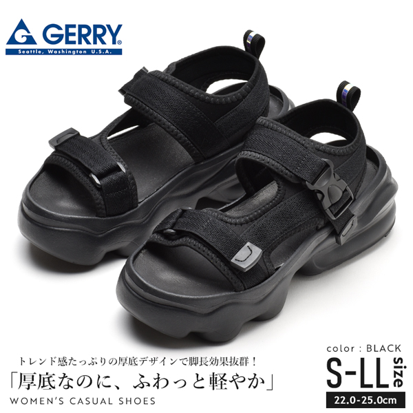 GERRY（ジェリー） スポーツサンダル レディース 厚底 シューズ