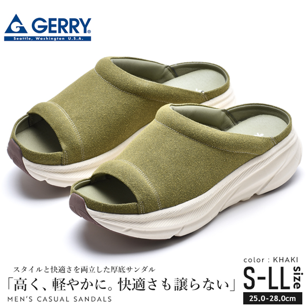 GERRY（ジェリー） 厚底サンダル メンズ おしゃれ サンダル 男性
