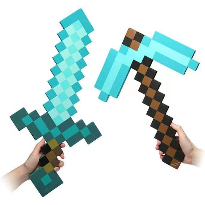 マインクラフト マイクラ グッズ ゲーム 再入荷 キャラクター 剣 おもちゃ フィギュア 武器 男の子 クリスマス プレゼント 変形ソード 子供 7歳 6歳 ダイヤの剣 誕生日