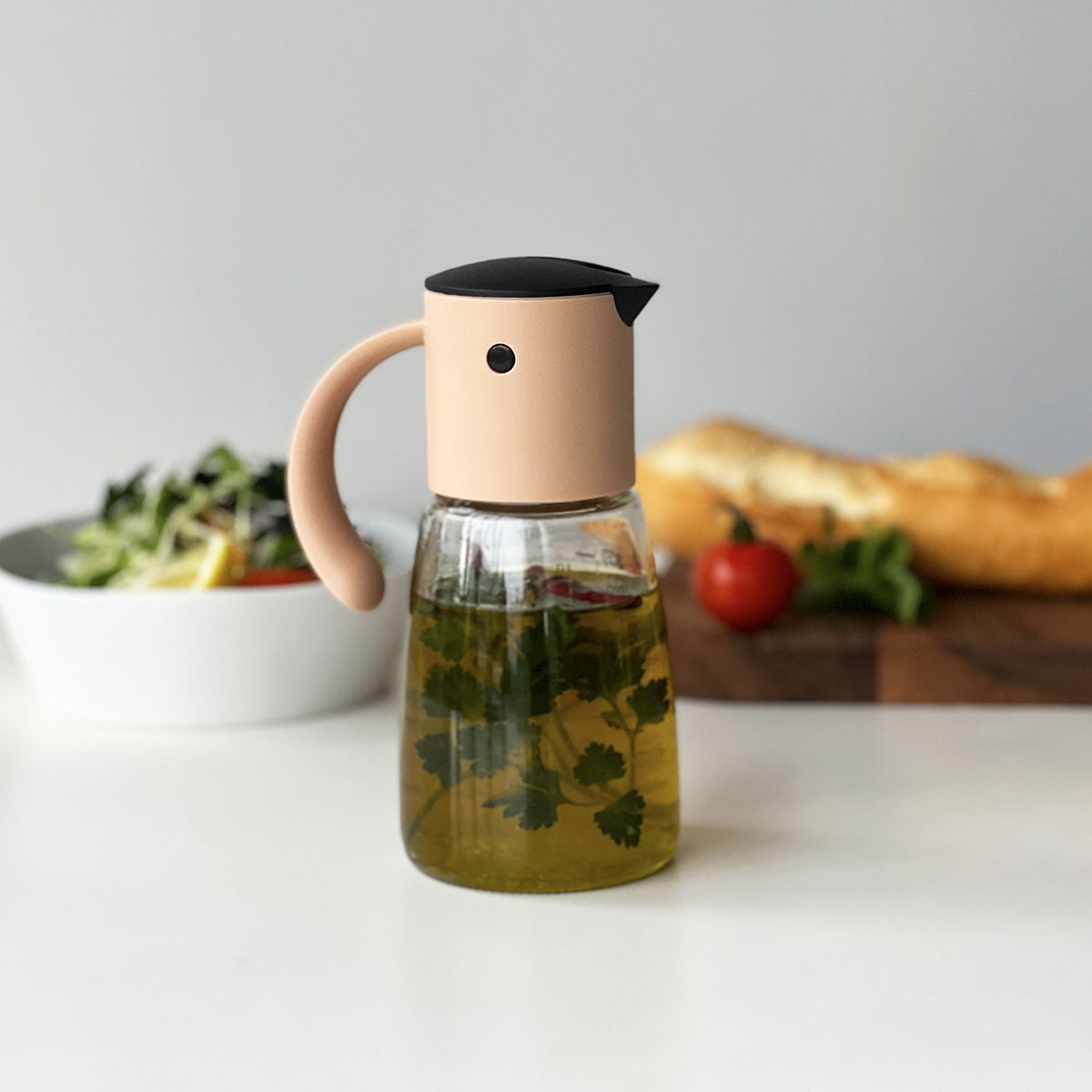 YO-KO Gravity Oil Vinegar Pot グラビティ オイル＆ビネガー ボトル ポット ホワイト・アッシュローズ 調理器具 