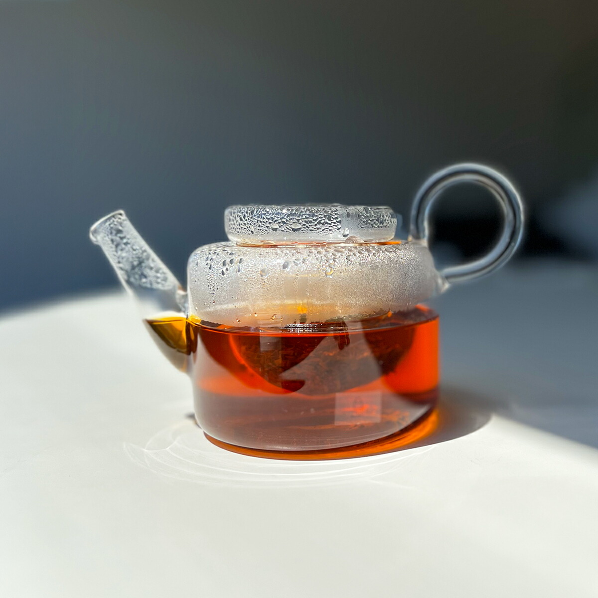 イッケンドルフ ミラノ ティーポット 茶こし付き ガラス製 イタリア 