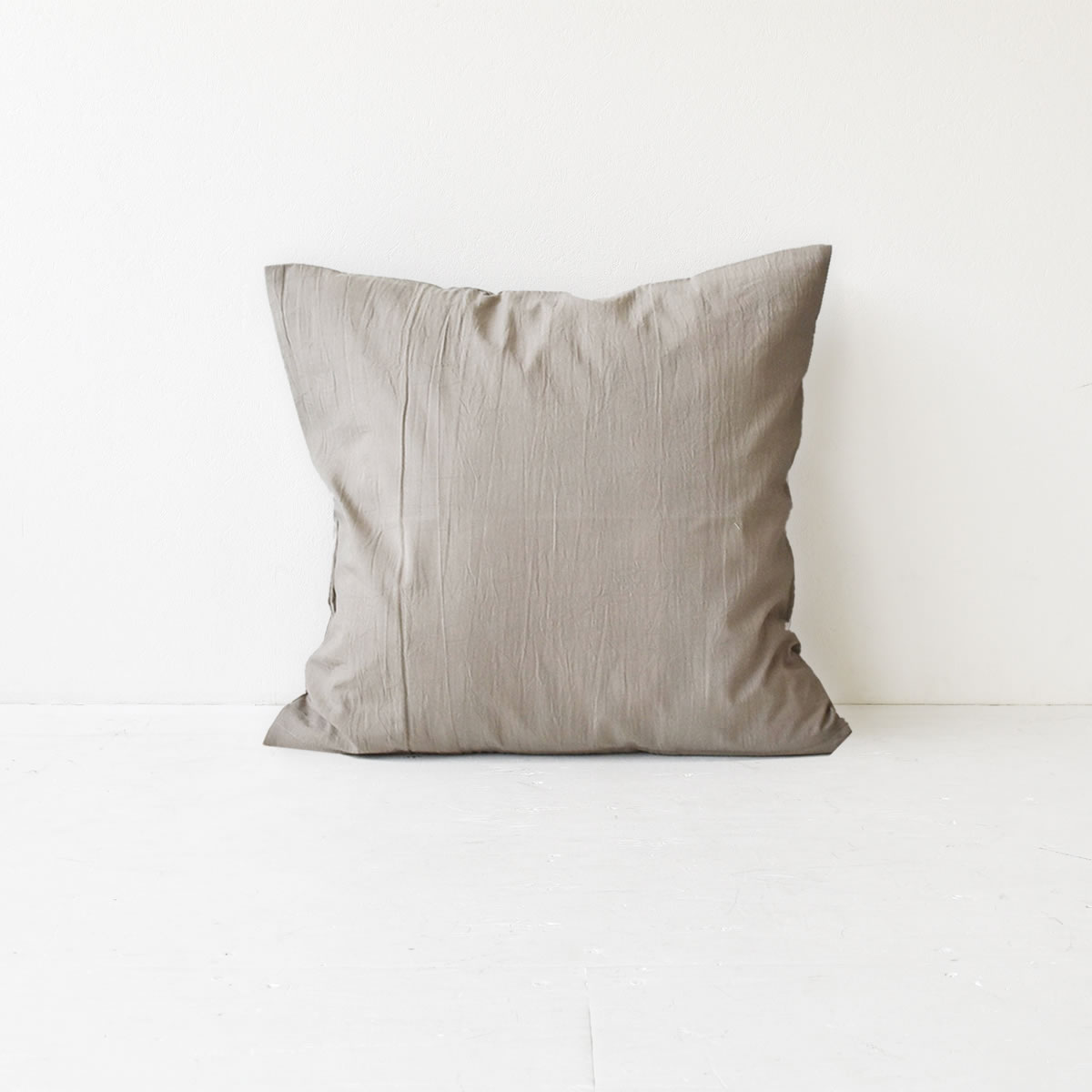 クッションカバー 60×60 コットンワッシャー くつろぎシリーズ 全3色