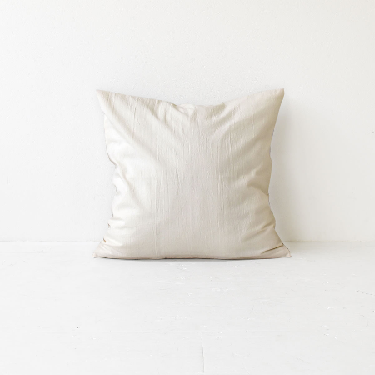 クッションカバー 60×60 コットンワッシャー くつろぎシリーズ 全3色