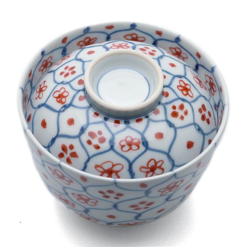 中国　天啓赤絵　花文七寸皿　M　R8969 中国 天啓赤絵 花文七寸皿 M R8969