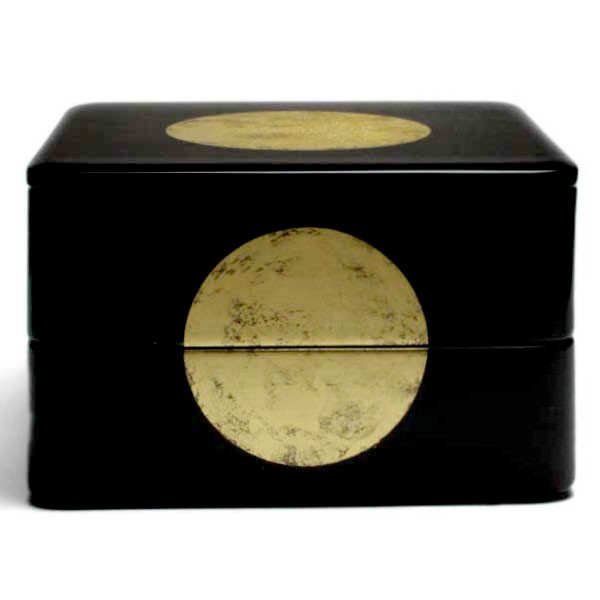 受注制作》お重箱・六五重〔丸文金箔付〕・二段一蓋・奥田志郎 : 和