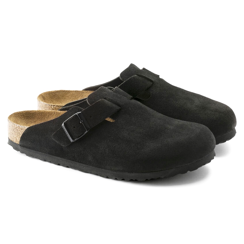 ビルケンシュトック 0660471 0660473 Boston black BIRKENSTOCK ボストン ソフトフットベット ブラック スエードレザー 【特価品の為、返品交換対象外】