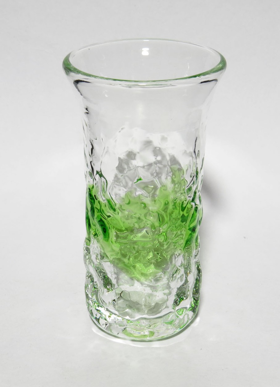 琉球ガラス でこ一口ビアグラス 緑 【最新入荷】