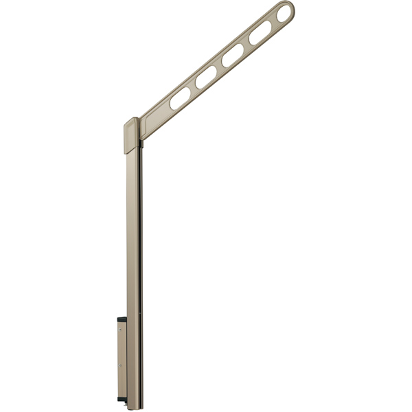 洗濯物干し ベランダ 屋外 竿受け 物干し金物 腰壁付け 2本1組×1セット LP-70 アーム700mm ポール968mm