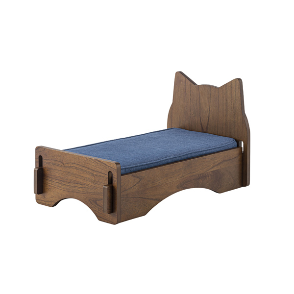 東谷 W40×D75×H40×SH18 小型犬用ベッド ペットベッド イヌ用 茶色 白