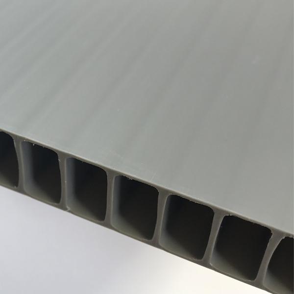 養生ボード　白　床　プラスチック　厚手　プラダン　スミパネル　WN12250　12mm　ホワイト　15枚　グレー