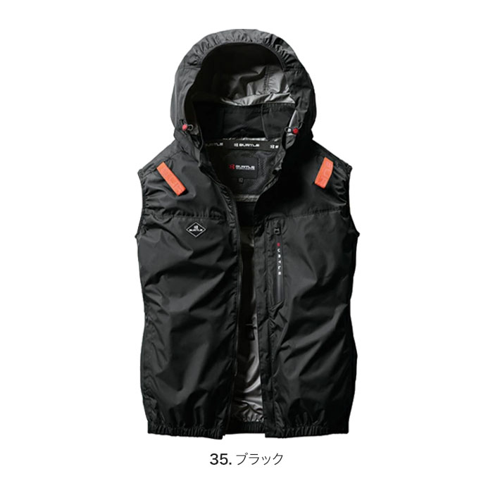 ★BURTLE 空調服ベスト 黒色 3XL/未使用！ BURTLE バートル 空調ウェア ベスト 2023 AC2014 3XL BURTLE