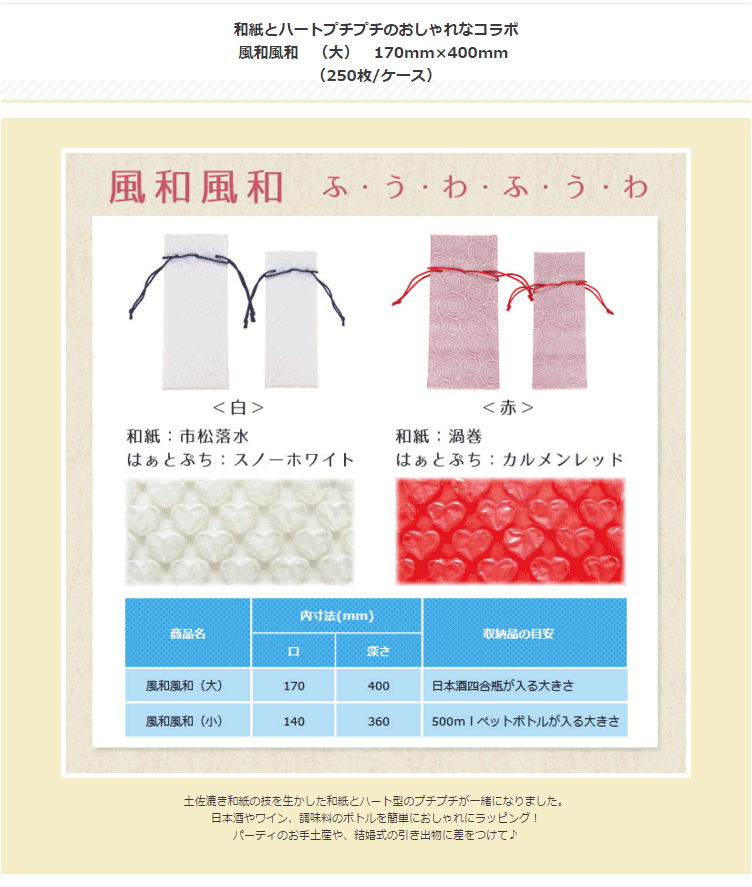 セール特別価格 風和風和 大 170mm×400mm 250枚 ふわふわ 気泡緩衝材