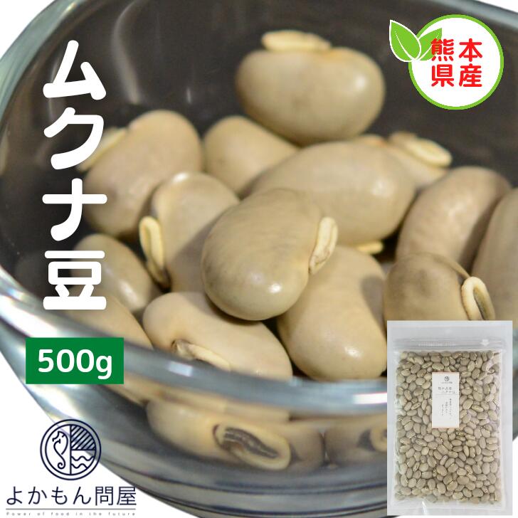 熊本産 生ムクナ豆 500g 送料無料 国産 L-ドーパ Mucuna ムクナ 八升豆 チャック付