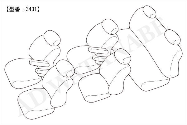 シートカバー オデッセイRA系  アルティナ スタンダードシート