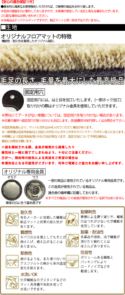 スプリンターマリノ フロアマット (プレミアム) 国産 オリジナルマット 