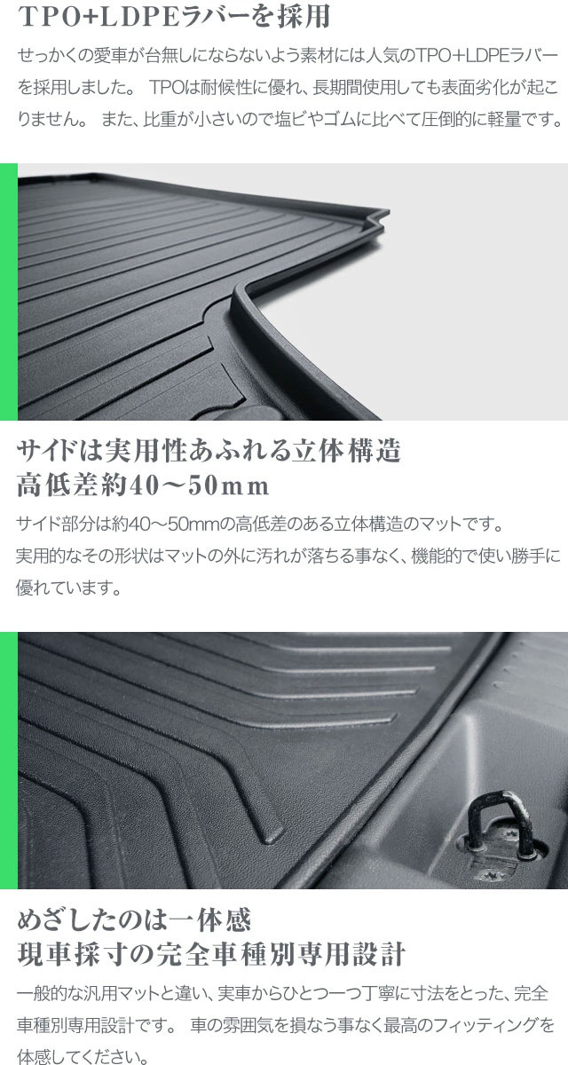 トヨタ プリウス30系専用トランクトレイ H21/6〜H27/11（トランク 
