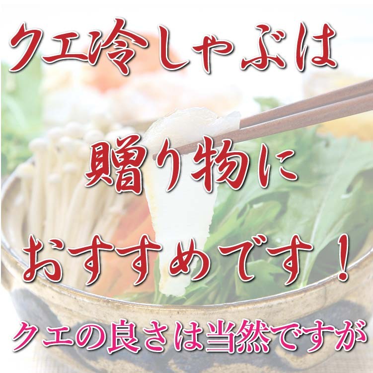 春夏絶品クエ冷しゃぶ しゃぶしゃぶ