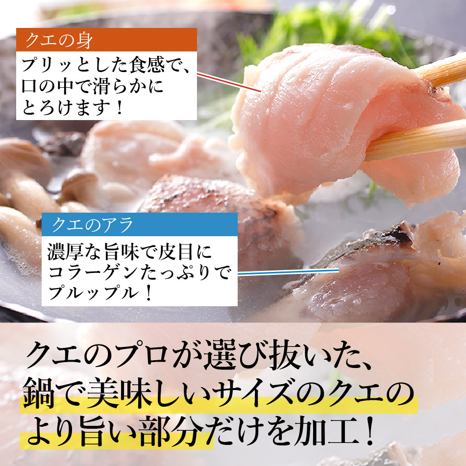 14年連続1位 長崎産天然クエ鍋2〜3人前 (クエ計550g前後 クエだし付) ギフト クエ鍋 取り寄せ クエ鍋セット 鍋セット 海鮮鍋セット お歳暮  海鮮 クエ 送料無料 :kue001:よか魚.com - 通販 - Yahoo!ショッピング