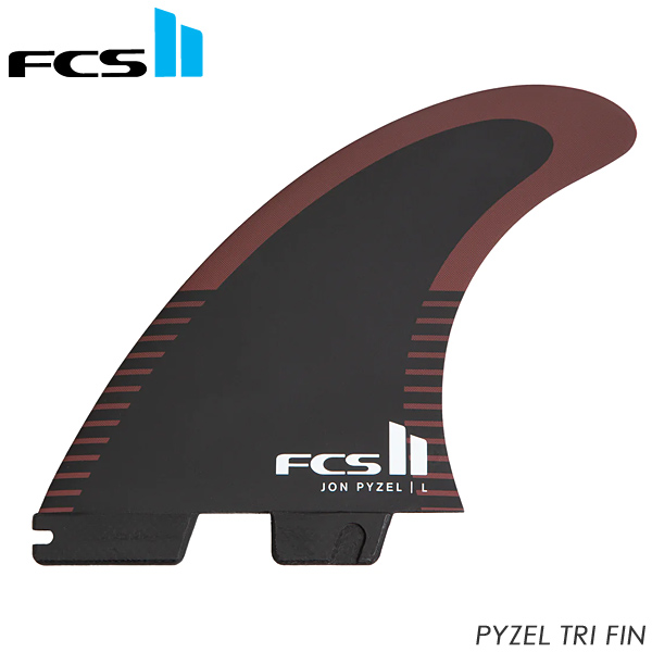 FCS2 エフシーエスツー フィン Pyzel パイゼル PC Black/Shiraz Tri Retail Fins トライフィン Medium【FJPM PC02 MD TS R】 :fcs24008:THE USA SURF