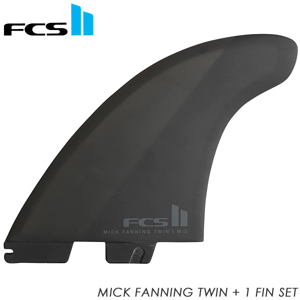 FCS2 フィン MF TWIN+1 PC XL Black 【FMFX PC02 XL TS R】 :fcs24013:THE USA SURF