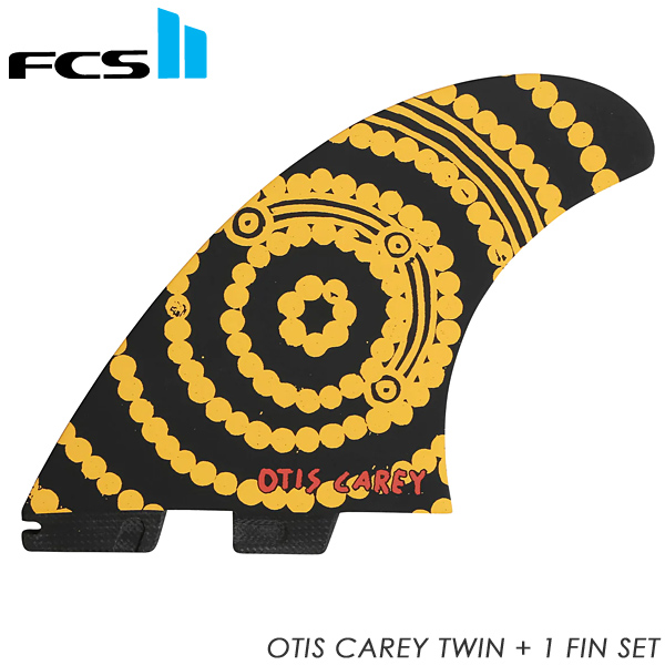 FCS2 フィン Otis Carey TWIN+1 PG L XL Black 【FOCX PG01 XL TS R】 :fcs24014:THE USA SURF