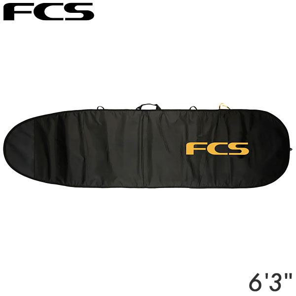 FCS エフシーエス サーフボード ハードケース CLASSIC 6'3ft Fun Board Black/Mango 【BCL-063-FB-BLM】｜yoko-nori