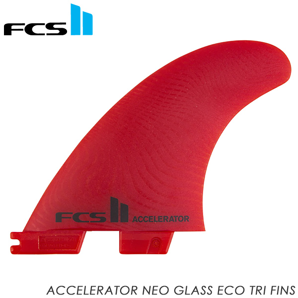 FCS II エフシーエスツー フィン Accelerator Neo Glass Red Tri Fins