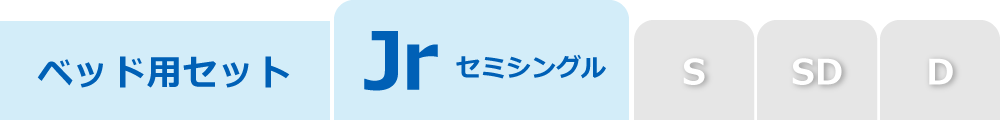 ベッド用の布団カバーセットの3点セットのセミシングル