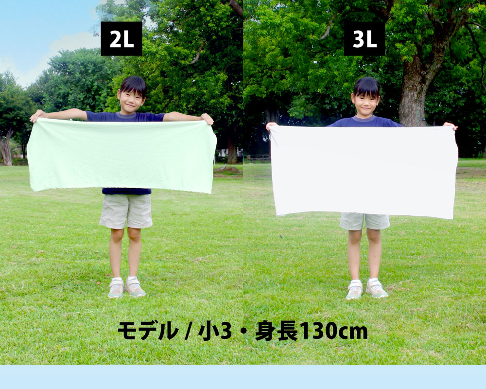 ひんやりタオルの2Lと3L