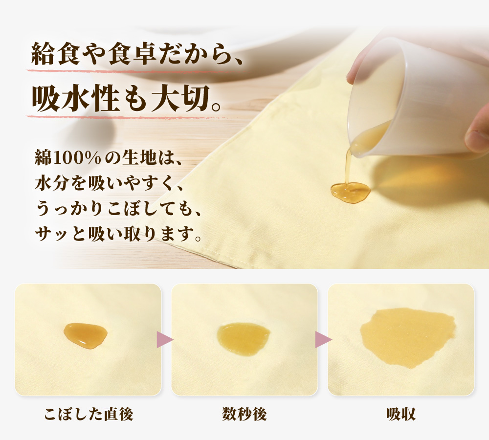 ランチョンマット 同色 2枚セット 大判 40×60 日本製 給食 小学校