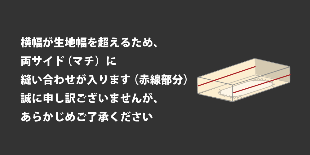 ボックスシーツは両方のマチ部分に縫い合わせが生じます