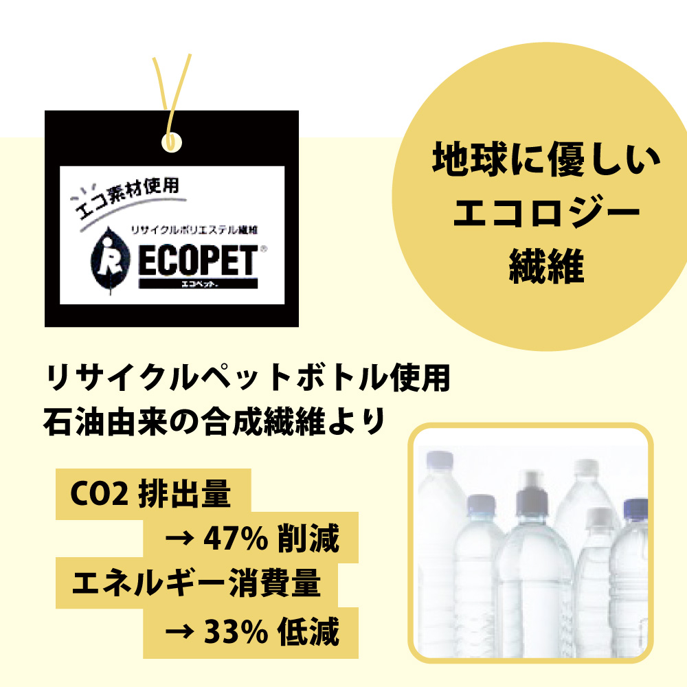 敷布団の中わたは地球環境に優しいリサイクル繊維を使用