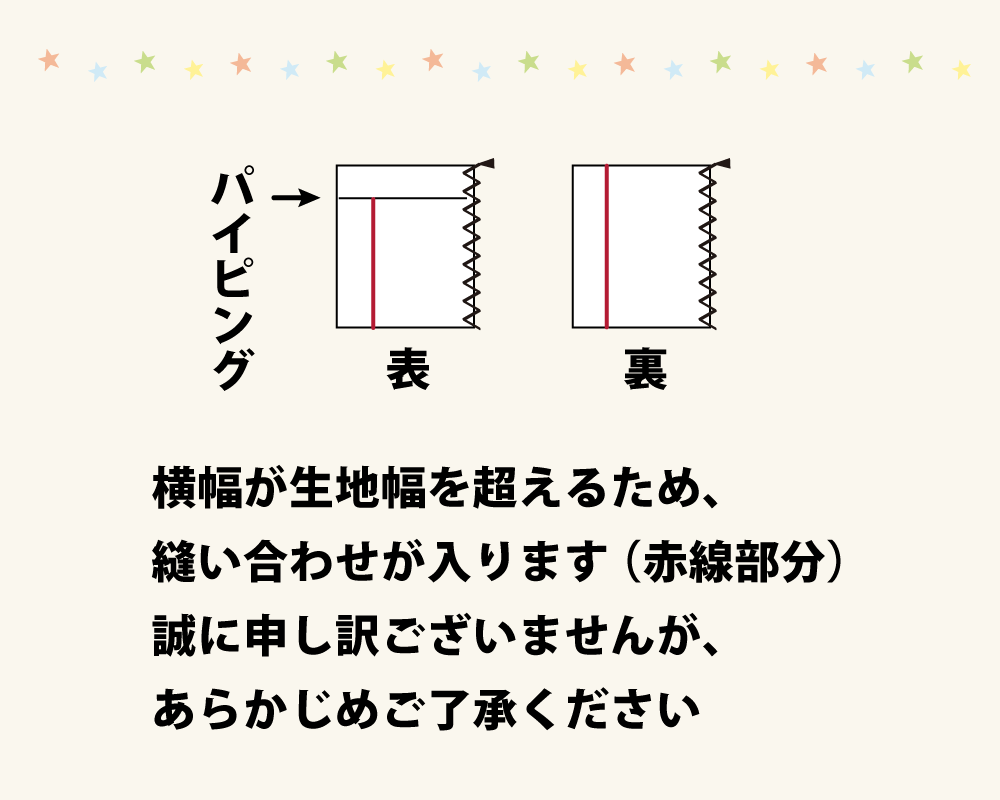 掛け布団カバーは縫い合わせあり