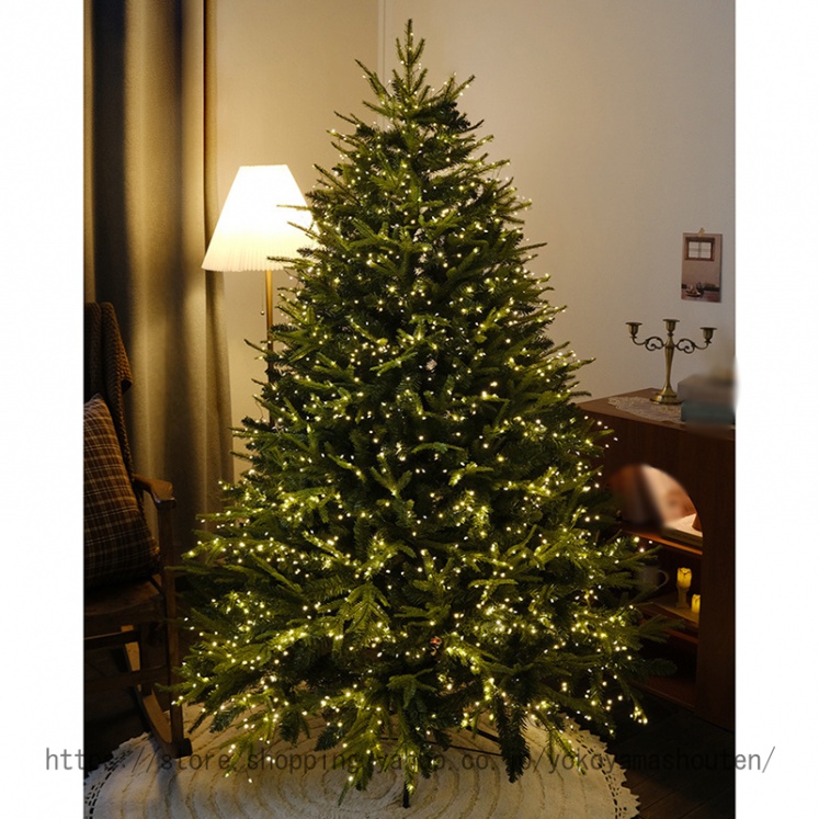 クリスマスツリー 特大 北欧風 おしゃれ 飾り 本物そっくり リアル クリスマスツリーの木 赤 青 金 銀 クリスマスツリー 豪華なオーナメントセット もみの木 クリスマスツリー