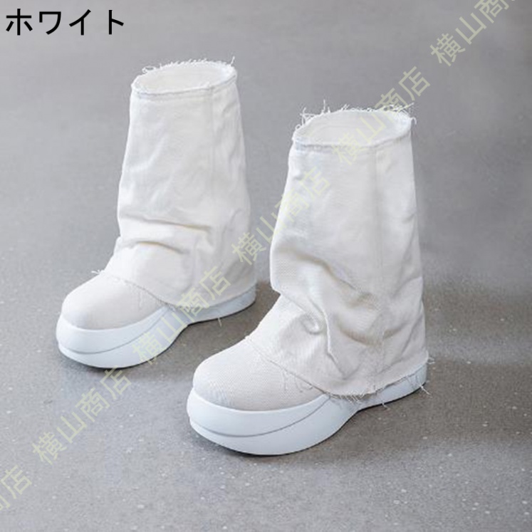 レディース ショートブーティー 春秋 厚底 ショートブーツ ビジネス デニム調 防水 防寒 大きいサイズ おしゃれ ハイカット カジュアルシューズ ファスナー