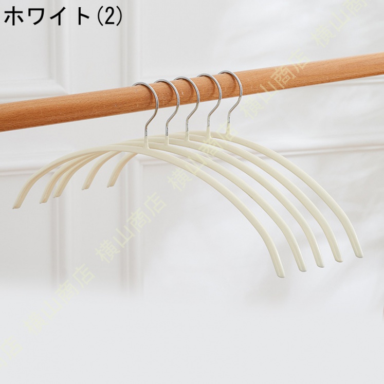 ハンガー おしゃれ 薄い 多機能 20本組 収納ハンガー 軽量で耐久性があります 変形しにくい ステンレスハンガー 携帯便利 アーチ型 - 1