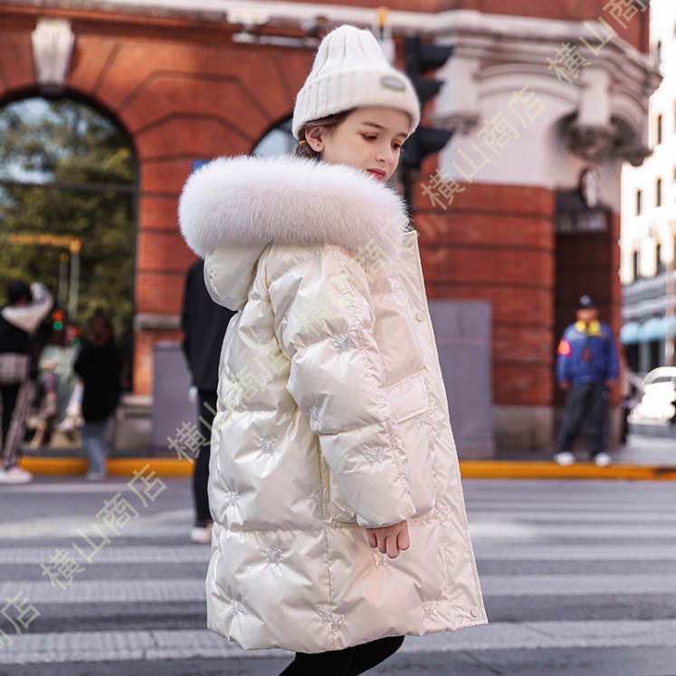 新入荷　流行フード付きダウンコート 子供服 キッズ コート ダウン フード付き ダウンコート ロング 女の子 子供服 フード 軽量 あったか アウター ソフト 防寒 防風