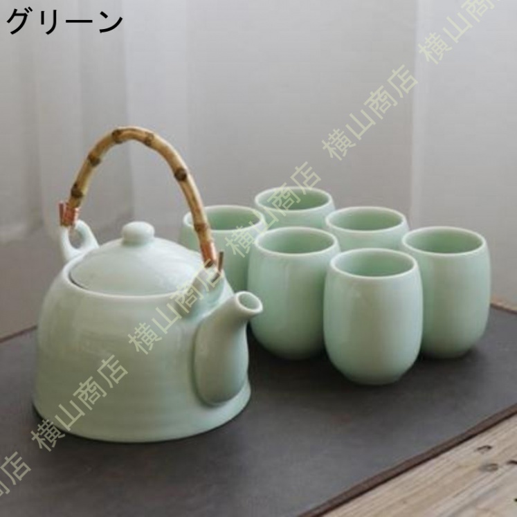 急須茶器揃え 4客 網付き 陶器 茶器 食器 お茶用品 和食器セット 急須