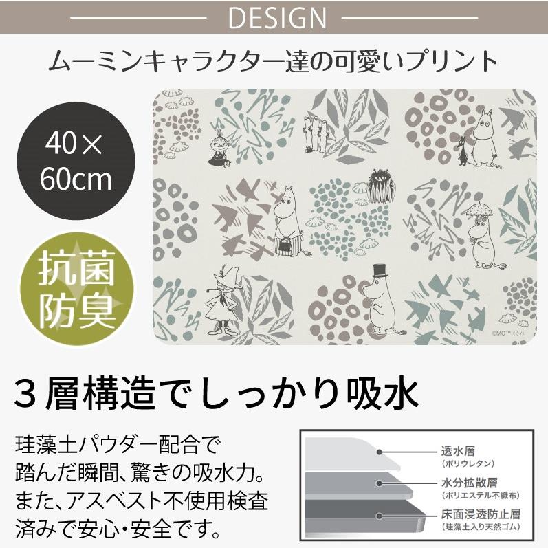 珪藻土入りソフトバスマット ボタニス
