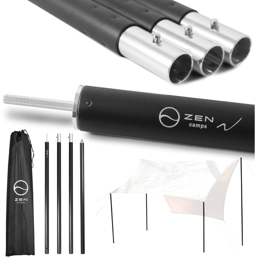 ZEN Camps キャンプ タープポール 2本セット4分割 テントポール