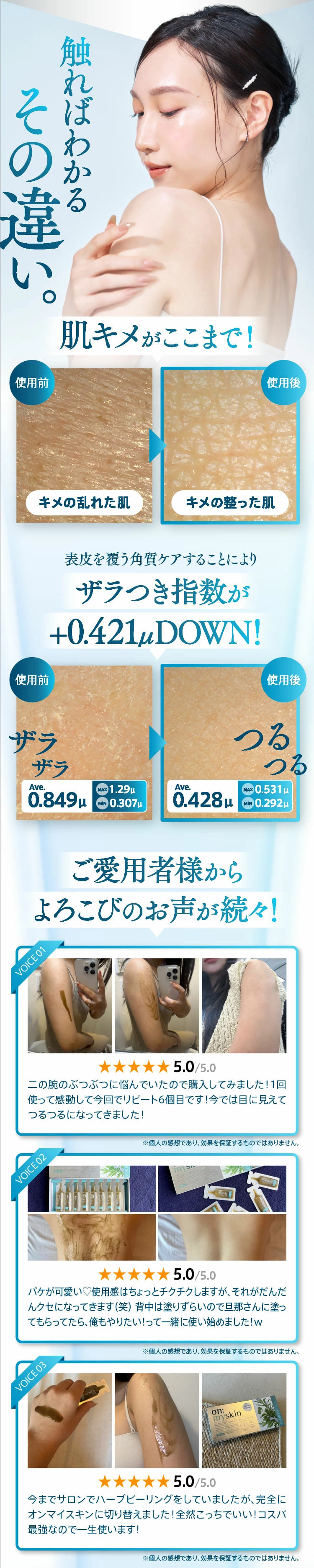 公式】on:myskin body用 自宅でハーブピーリング 美容施術 家庭用