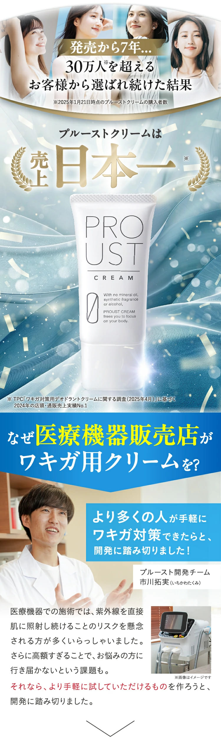 累計出荷本数200万本突破！】 プルーストクリーム 3本 公式 2024年国内