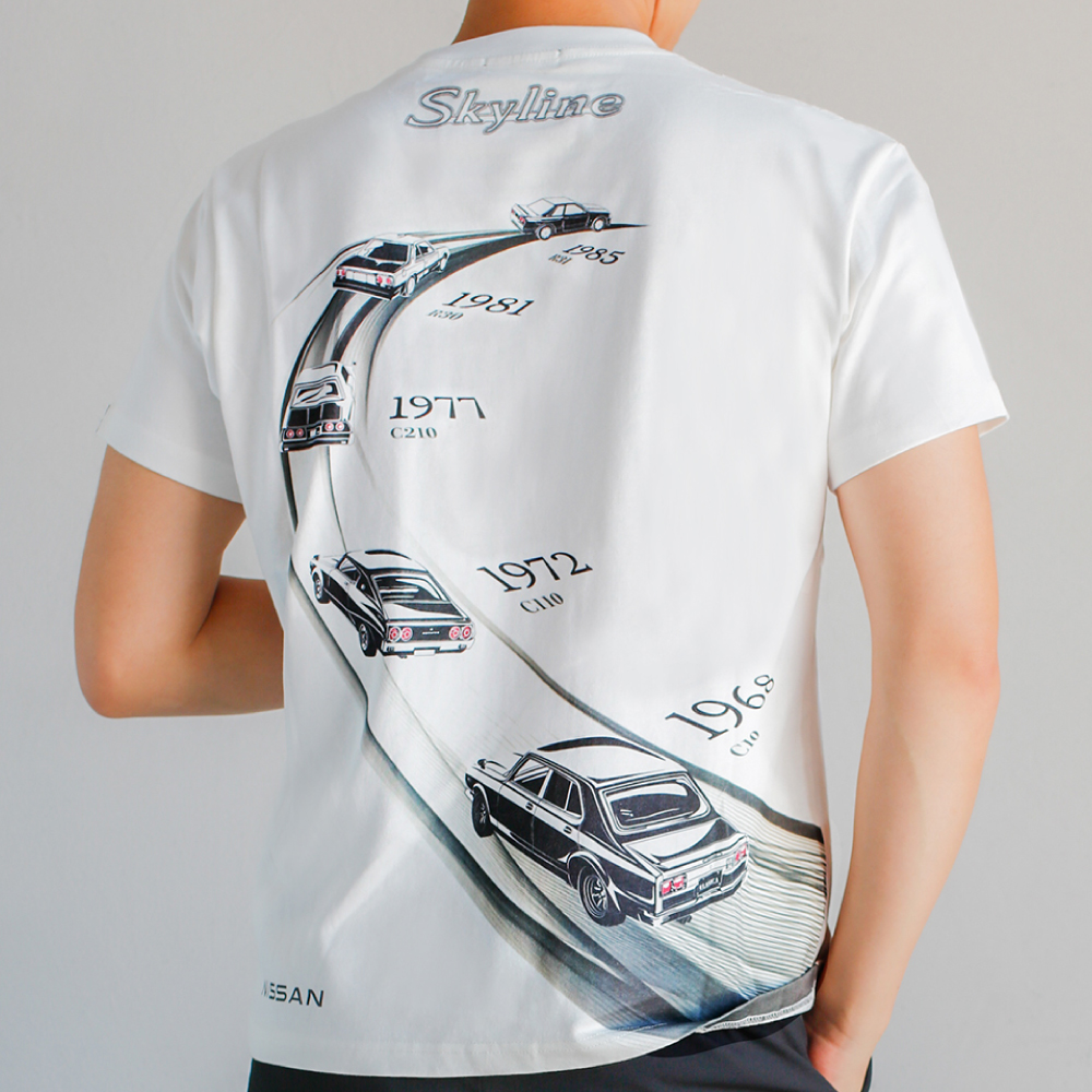 クラシカ 日産 NISSAN コラボ Tシャツ スカイライン 軌跡 クラシック