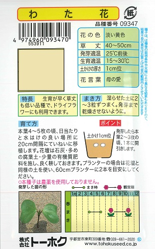 【わたの種】わた花【トーホク】(2.5ml)【...の詳細画像1