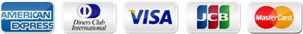 以下のクレジットカードがご利用いただけます。（DC・VISA・MASTER・JCB・AMEX・Diners）クレジットカードのご利用には、手数料は一切かかりません。