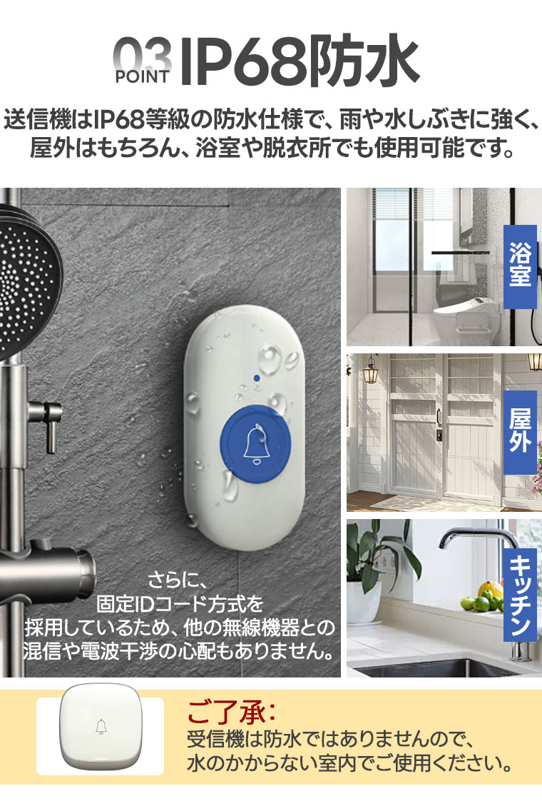 在宅介護コール装置 ワイヤレスホームコール発信機 FR-MとFR-SBセット 在宅介護コール装置 ワイヤレスホームコール発信機 FR-MとFR-SBセット