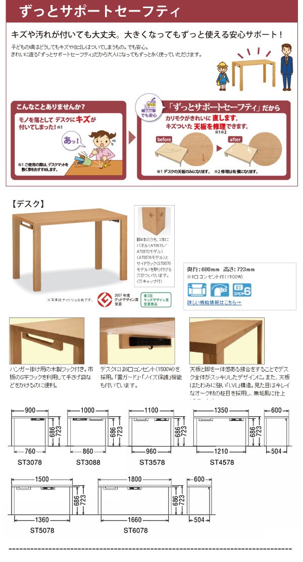 【値下げ！】カリモク　学習机　昇降式ワゴン③ 学習机3点セット→2点セット ボナシェルタ カリモク 基本3点セット (デスク ワゴン ブック