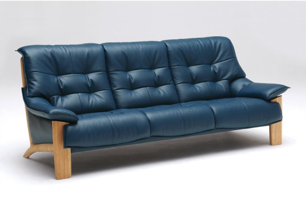 カリモク家具（KARIMOKU FURNITURE） カリモク 3Pロングソファー 本革