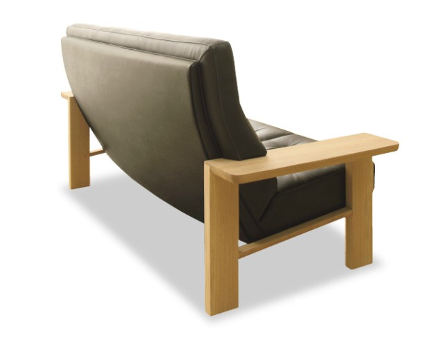 カリモク家具（KARIMOKU FURNITURE） カリモク 本革 2Pロングソファー